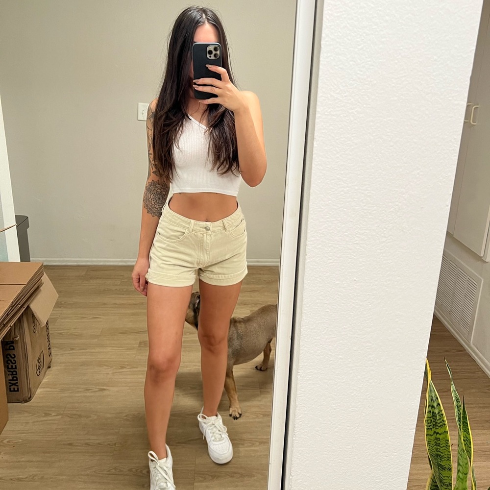 Princess Polly Tan Shorts